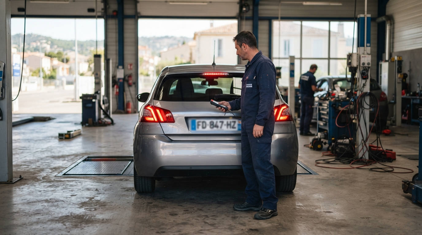 à martigues, autosur contrôle vos feux stop lors du contrôle technique pour vérifier leur bon fonctionnement et contribuer à votre sécurité sur la route.
