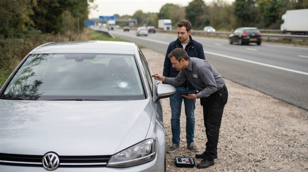 pare-brise fissuré : découvrez les risques pour votre sécurité, les obligations à respecter et les solutions pour reprendre la route sereinement.